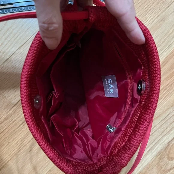 The Sak. Red Sailboat Design Women's Bag - Picture 7 of 7